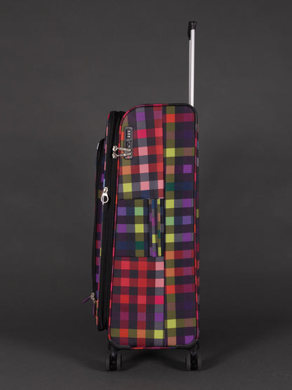 Highbury 3-Piece Luggage Set with 8 Spinner Wheels – Polyester Suitcases 20", 24", 28" (Cabin, Medium & Large)