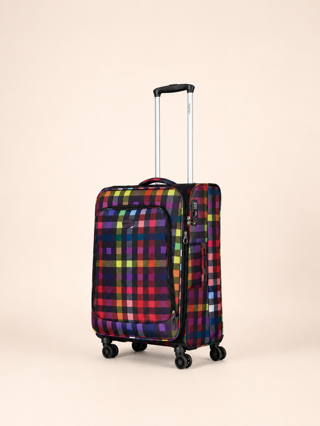 Highbury 3-Piece Luggage Set with 8 Spinner Wheels – Polyester Suitcases 20", 24", 28" (Cabin, Medium & Large)