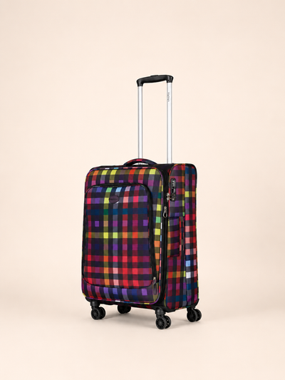 Highbury 3-Piece Luggage Set with 8 Spinner Wheels – Polyester Suitcases 20", 24", 28" (Cabin, Medium & Large)