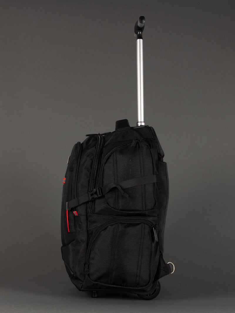 "Professional wheeled laptop backpack for business and travel"