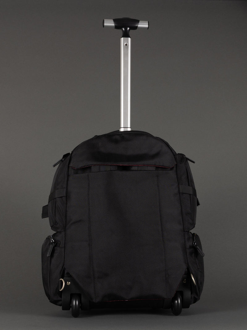 "Highbury wheeled business backpack with laptop compartment"