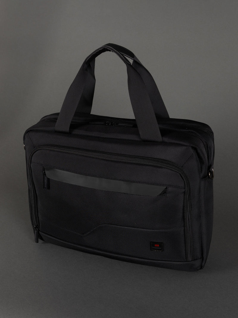 Highbury Professional men’s laptop briefcase in black