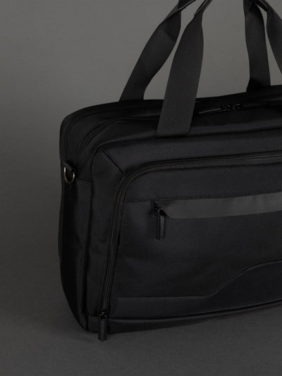 Highbury Black Business Bag – Professional Laptop Briefcase with Organiser Sections & Shoulder Strap
