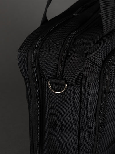 Highbury Black Business Bag – Professional Laptop Briefcase with Organiser Sections & Shoulder Strap