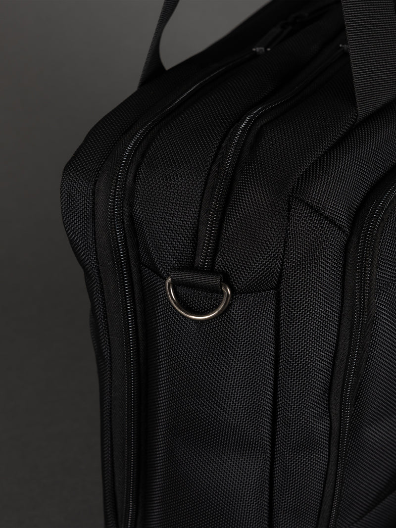 Highbury Black Business Bag – Professional Laptop Briefcase with Organiser Sections & Shoulder Strap