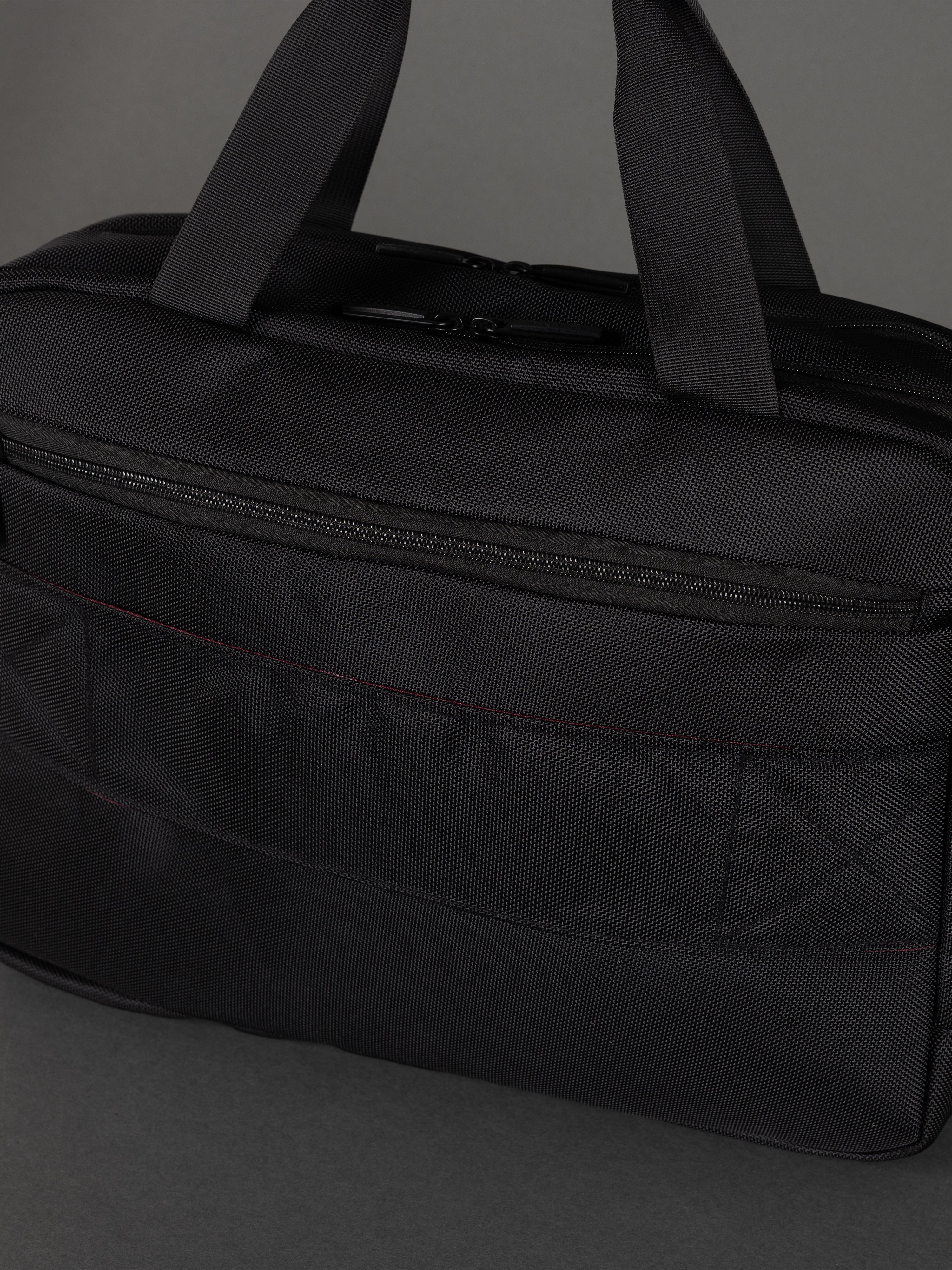Highbury Black Business Bag – Professional Laptop Briefcase with Organiser Sections & Shoulder Strap
