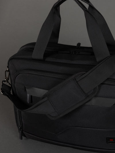 Highbury Black Business Bag – Professional Laptop Briefcase with Organiser Sections & Shoulder Strap