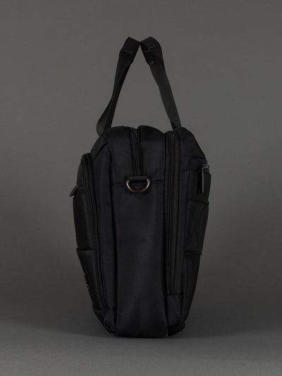 Highbury Black Business Bag – Professional Laptop Briefcase with Organiser Sections & Shoulder Strap