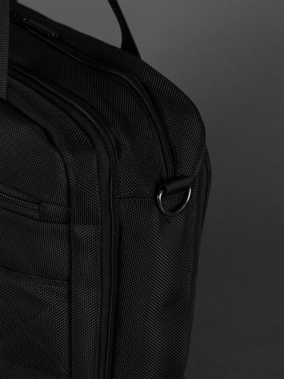Highbury Black Business Bag – Professional Laptop Briefcase with Organiser Sections & Shoulder Strap