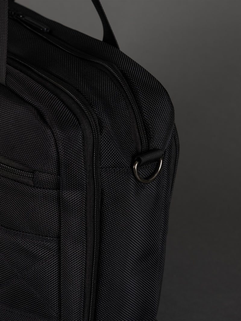 Highbury Black Business Bag – Professional Laptop Briefcase with Organiser Sections & Shoulder Strap