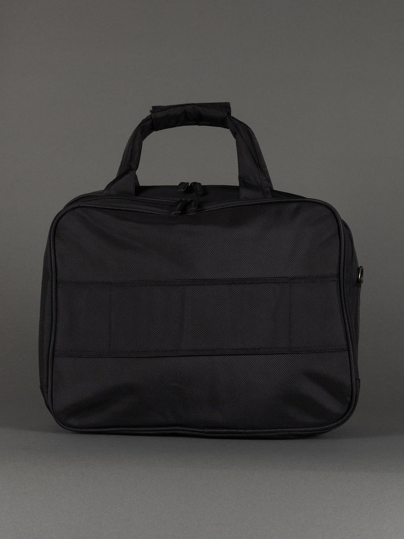 "Black professional laptop briefcase for school, office, and commuting"