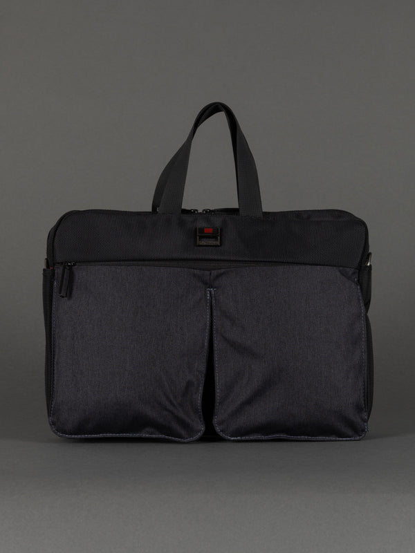 "Highbury minimalist A4 compact laptop bag in durable polyester"