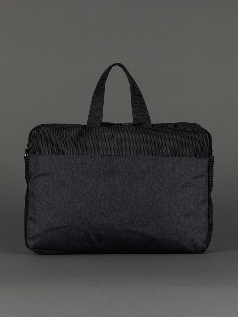 "Minimalist laptop briefcase with organiser sections – 36 x 28 x 6 cm"