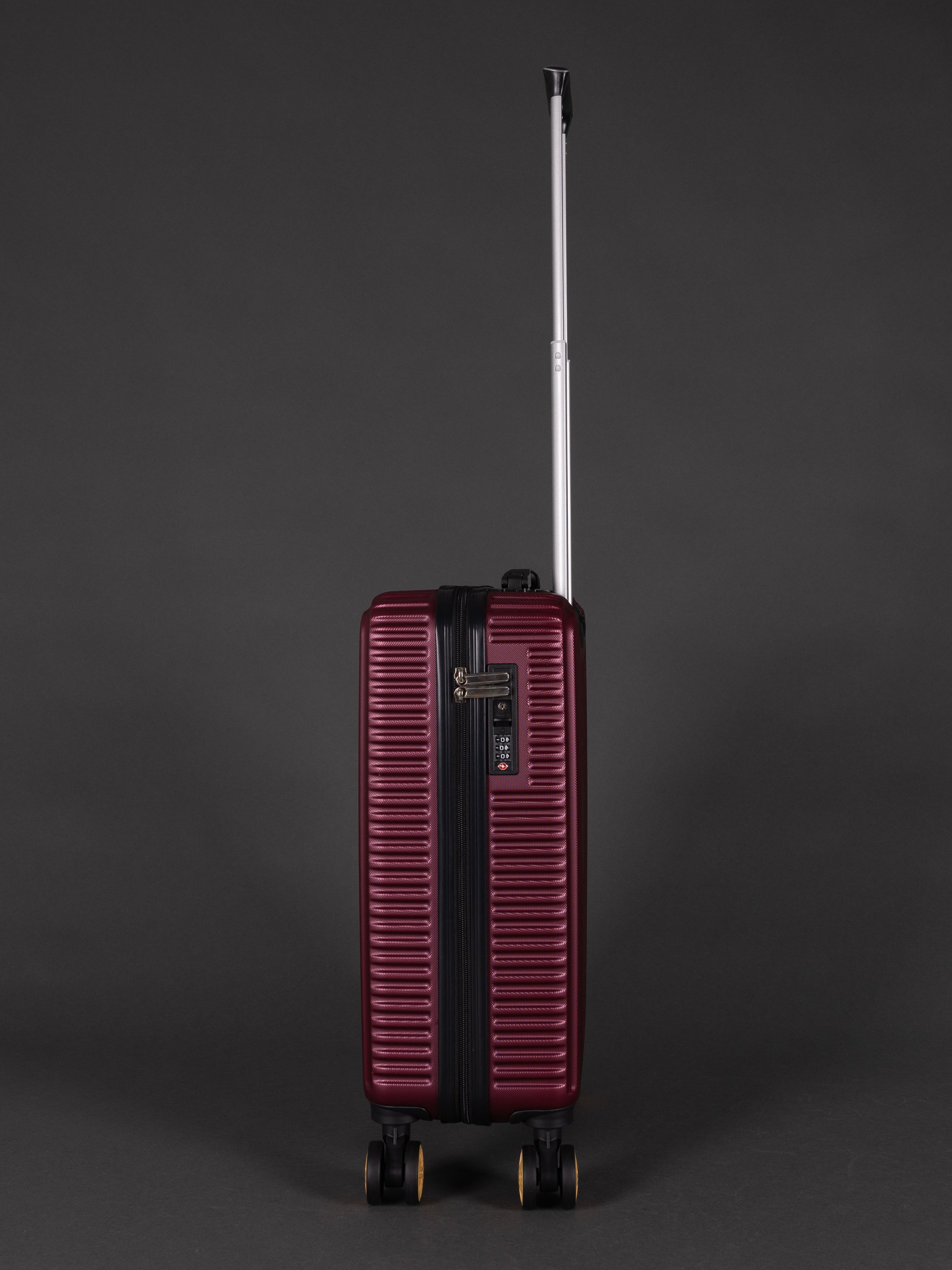 Highbury Burgundy Hardside Luggage Polypropylene Hard-Shell Spinner/Suitcase Set with 8 Wheels - 29 inches, 25 inches, 20 inches