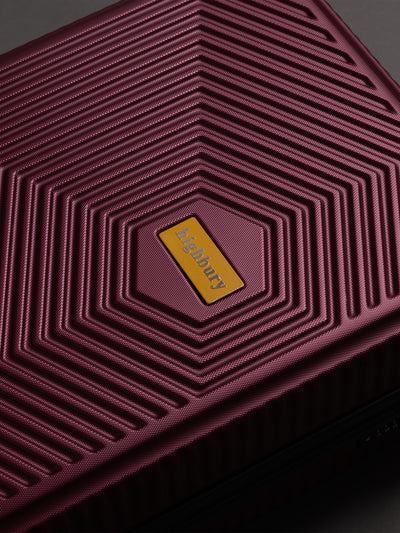 Highbury Burgundy Hardside Luggage Polypropylene Hard-Shell Spinner/Suitcase Set with 8 Wheels - 29 inches, 25 inches, 20 inches