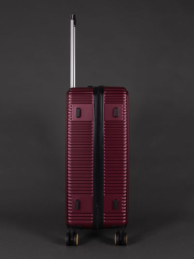 Highbury Burgundy Hardside Luggage Polypropylene Hard-Shell Spinner/Suitcase Set with 8 Wheels - 29 inches, 25 inches, 20 inches