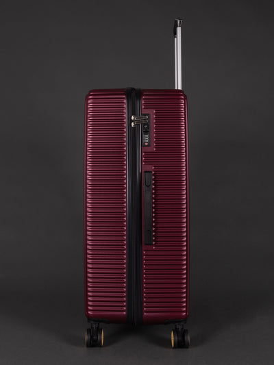 Highbury Burgundy Hardside Luggage Polypropylene Hard-Shell Spinner/Suitcase Set with 8 Wheels - 29 inches, 25 inches, 20 inches
