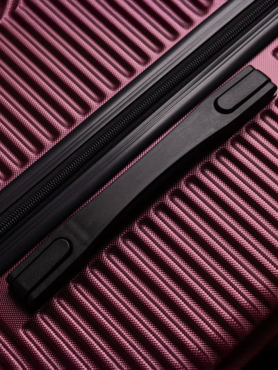 Highbury Burgundy Hardside Luggage Polypropylene Hard-Shell Spinner/Suitcase Set with 8 Wheels - 29 inches, 25 inches, 20 inches