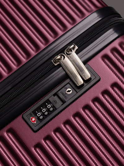 Highbury Burgundy Hardside Luggage Polypropylene Hard-Shell Spinner/Suitcase Set with 8 Wheels - 29 inches, 25 inches, 20 inches