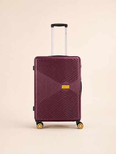Highbury Burgundy Hardside Luggage Polypropylene Hard-Shell Spinner/Suitcase Set with 8 Wheels - 29 inches, 25 inches, 16 inches, 14 inches