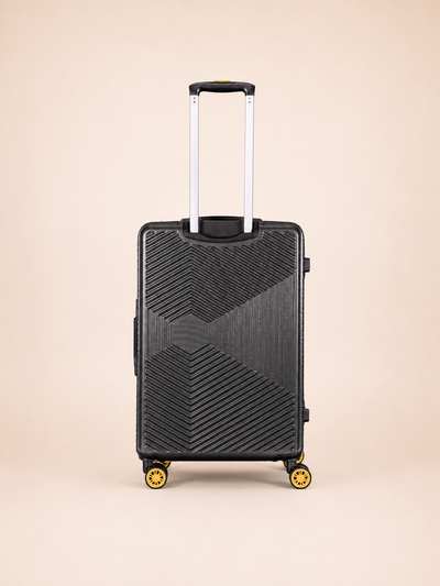 Highbury Dark Grey Hardside 4-Piece Luggage Set – Polypropylene Suitcases with 8 Spinner Wheels (14", 16", 25", 29")