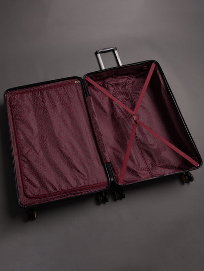 Highbury Navy Hardside 4-Piece Luggage Set – Polypropylene Suitcases with 8 Spinner Wheels (14", 16", 25", 29")
