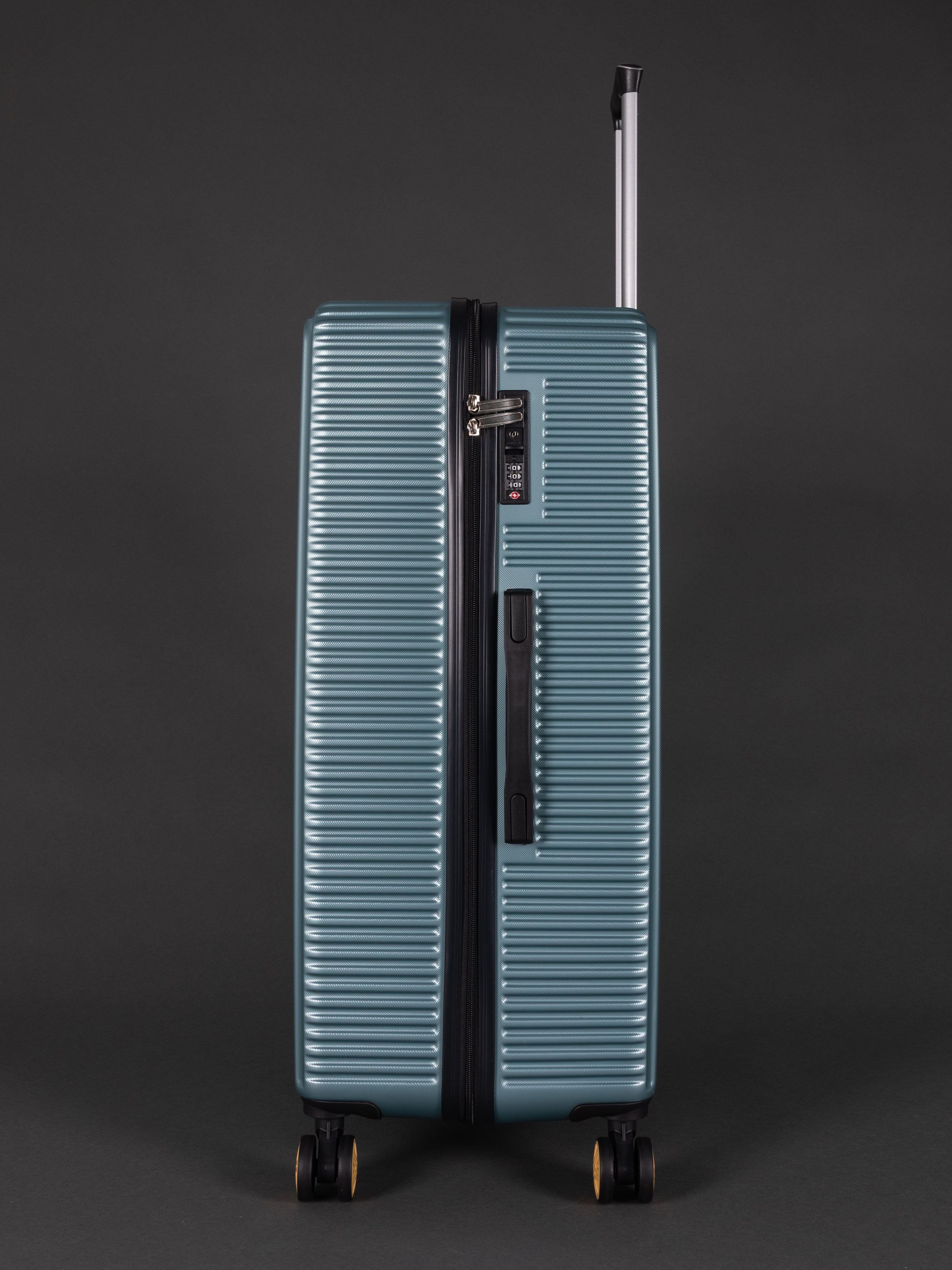 Highbury Sage Green Hardside 3-Piece Luggage Set – Polypropylene Suitcases with 8 Spinner Wheels (20", 25", 29")