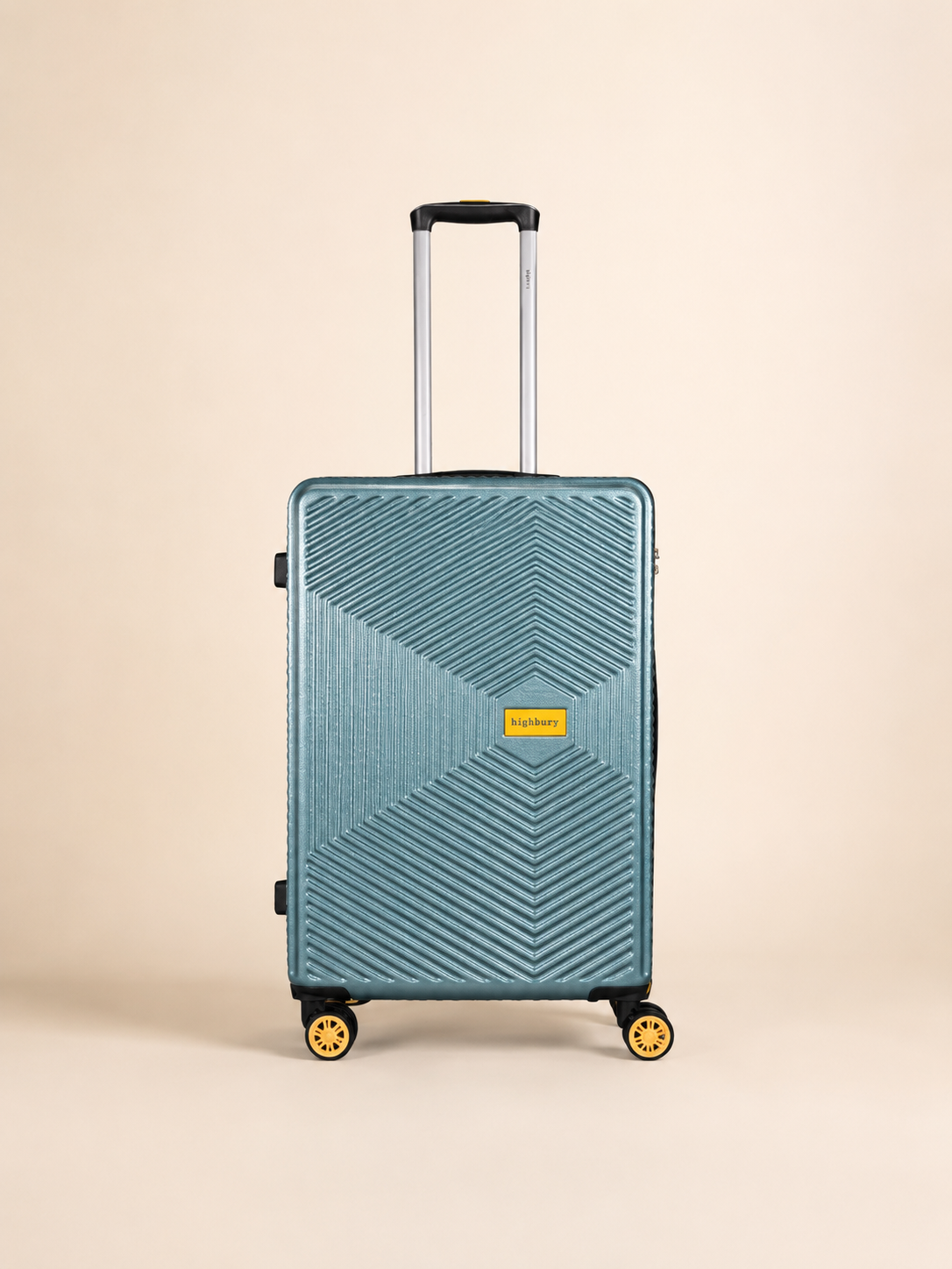 Highbury Sage Green Hardside 4-Piece Luggage Set – Polypropylene Suitcases with 8 Spinner Wheels (14", 16", 25", 29")