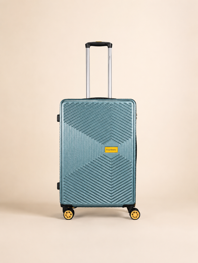 Highbury Sage Green Hardside 4-Piece Luggage Set – Polypropylene Suitcases with 8 Spinner Wheels (14", 16", 25", 29")
