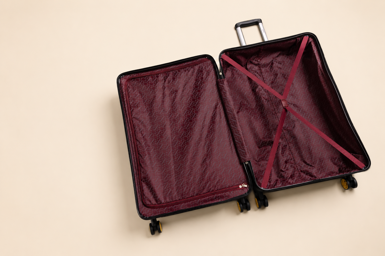 Highbury Sage Green Hardside 4-Piece Luggage Set – Polypropylene Suitcases with 8 Spinner Wheels (14", 16", 25", 29")