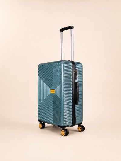 Highbury Sage Green Hardside 4-Piece Luggage Set – Polypropylene Suitcases with 8 Spinner Wheels (14", 16", 25", 29")