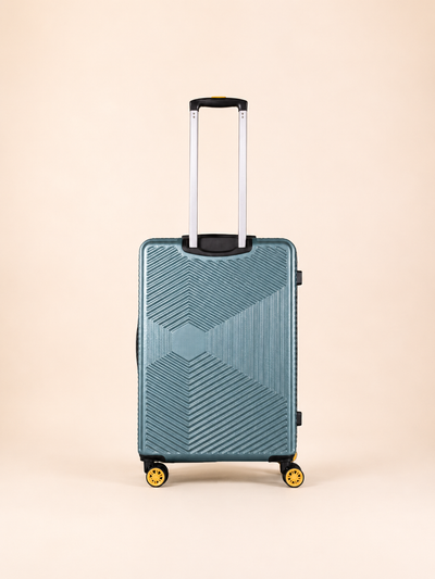 Highbury Sage Green Hardside 4-Piece Luggage Set – Polypropylene Suitcases with 8 Spinner Wheels (14", 16", 25", 29")