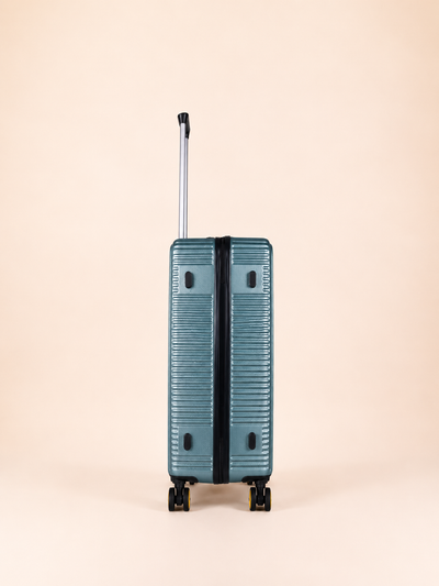 Highbury Sage Green Hardside 4-Piece Luggage Set – Polypropylene Suitcases with 8 Spinner Wheels (14", 16", 25", 29")