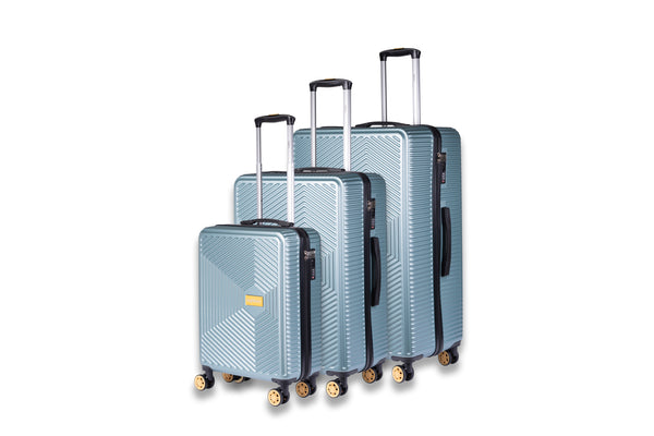 Highbury Sage Green Hardside Luggage Polypropylene Hard-Shell Spinner/Suitcase Set with 8 Wheels - 29 inches, 25 inches, 20 inches