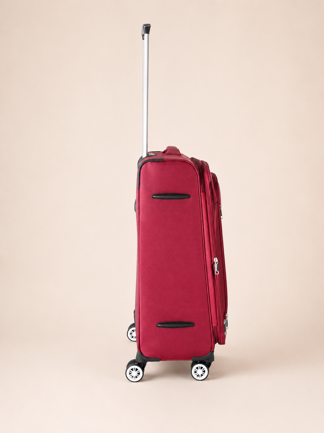 Highbury Burgundy Soft Shell Luggage Set of 3 | TSA Lock | 8 Spinner Wheels