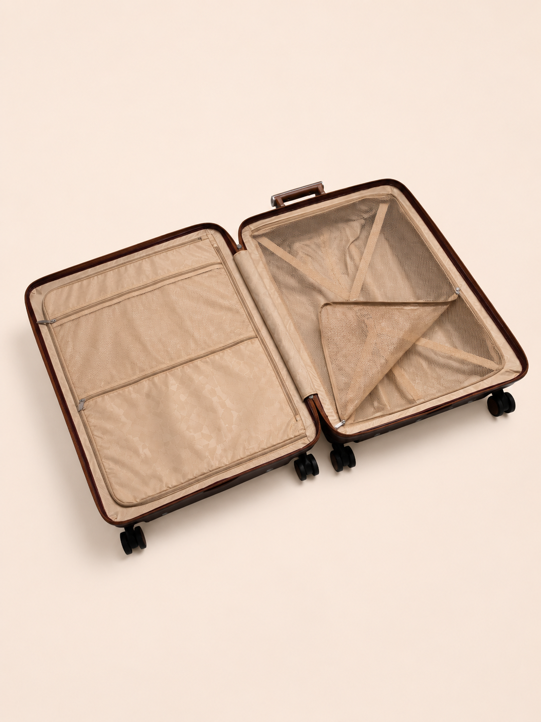 Highbury Elegance Burgundy TSA Hard-Shell 4-Wheel Spinner Luggage Set – 10 Year Warranty