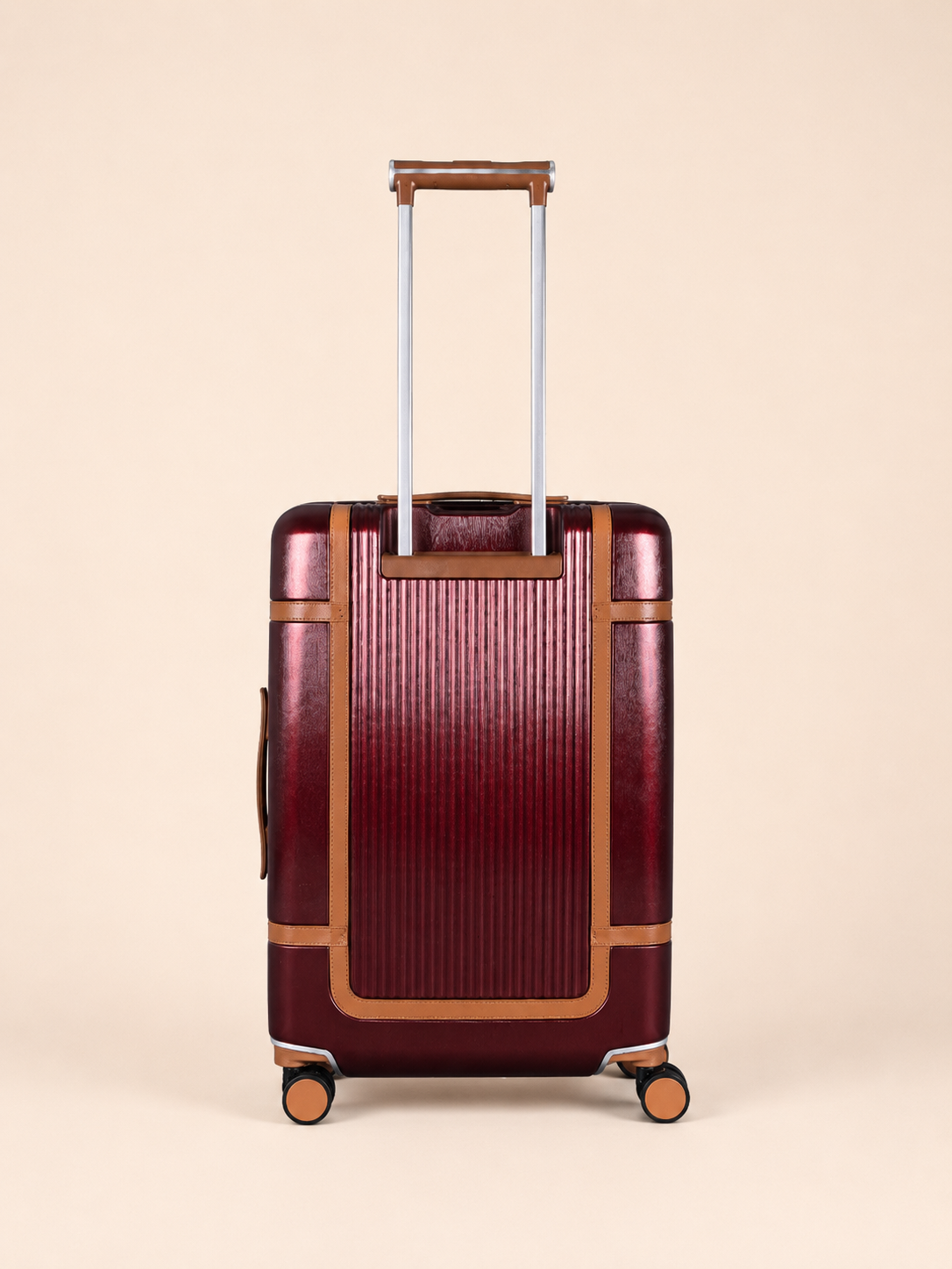 Highbury Elegance Burgundy TSA Hard-Shell 4-Wheel Spinner Luggage Set – 10 Year Warranty
