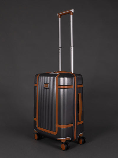 Highbury Elegance Dark Grey TSA Hard-Shell 4-Wheel Spinner Luggage – 10 Year Warranty