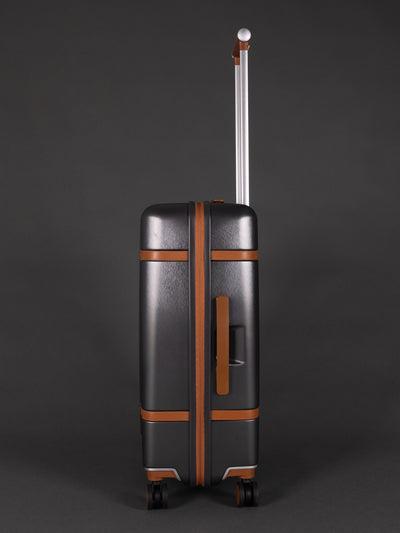 Highbury Elegance Dark Grey TSA Hard-Shell 4-Wheel Spinner Luggage – 10 Year Warranty