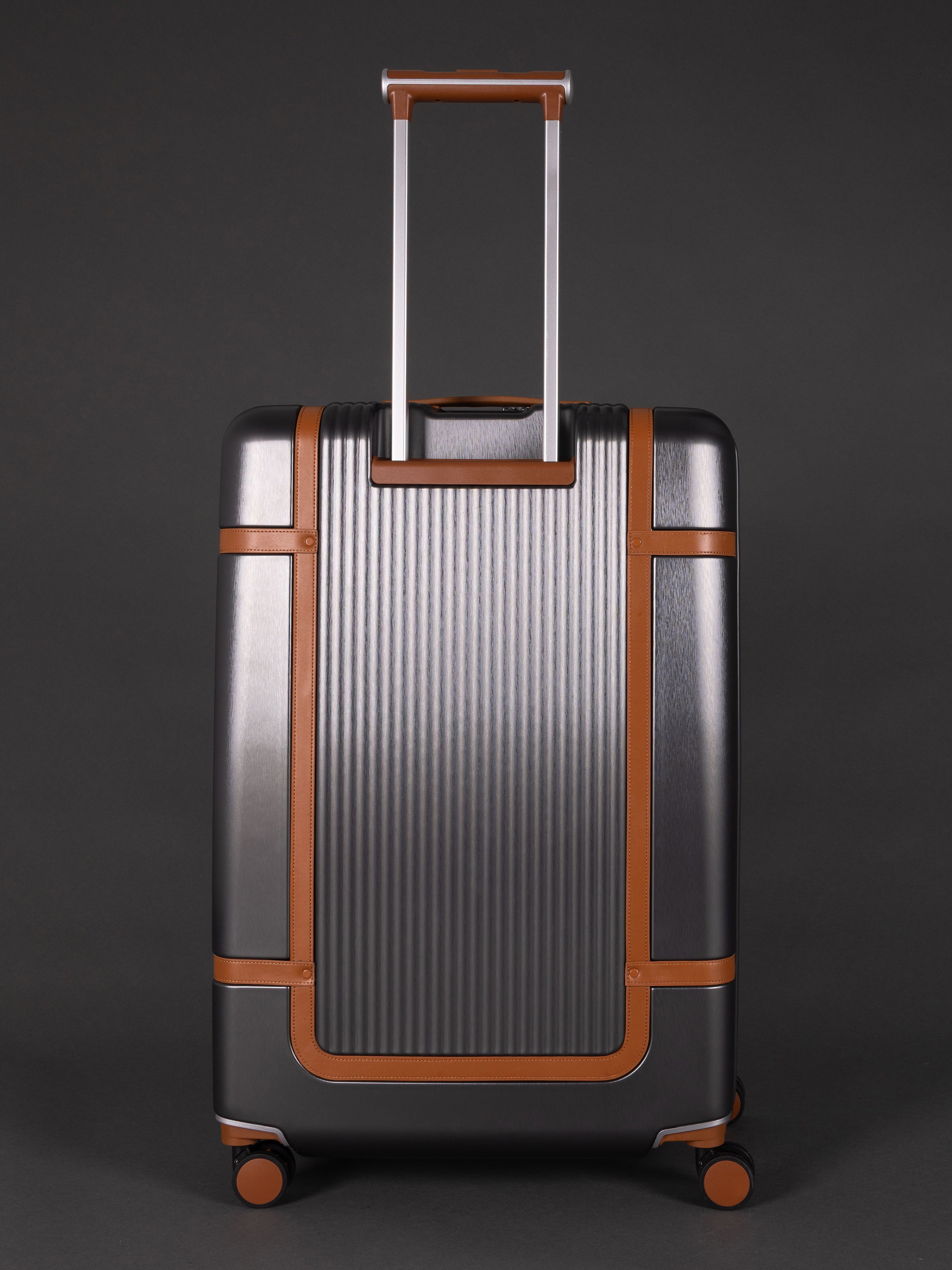 Highbury Elegance Dark Grey TSA Hard-Shell 4-Wheel Spinner Luggage – 10 Year Warranty