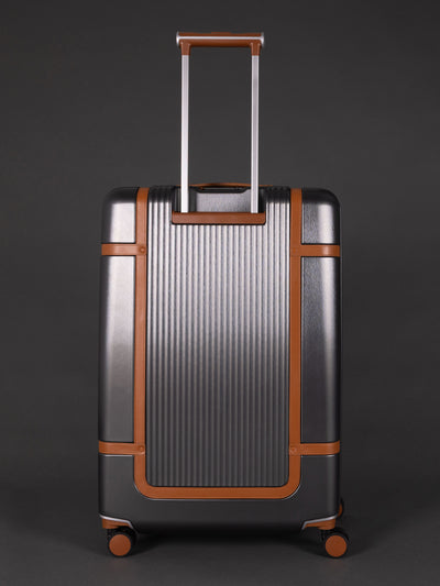 Highbury Elegance Dark Grey TSA Hard-Shell 4-Wheel Spinner Luggage – 10 Year Warranty