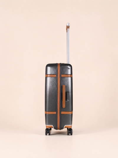 Highbury Elegance Dark Grey TSA Hard-Shell 4-Wheel Spinner Luggage – 10 Year Warranty