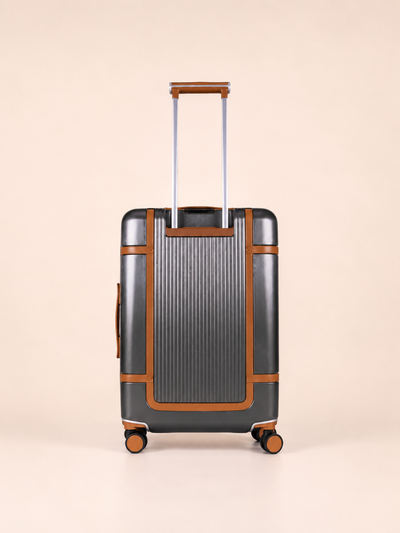Highbury Elegance Dark Grey TSA Hard-Shell 4-Wheel Spinner Luggage – 10 Year Warranty