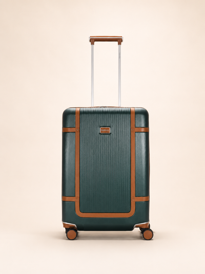 Highbury Elegance Forest Green TSA Hard-Shell 4-Wheel Spinner Luggage – 10 Year Warranty