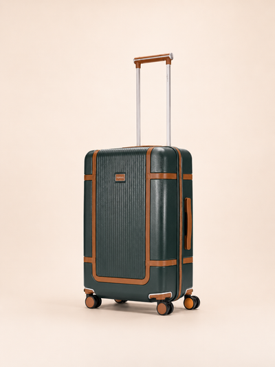 Highbury Elegance Forest Green TSA Hard-Shell 4-Wheel Spinner Luggage – 10 Year Warranty