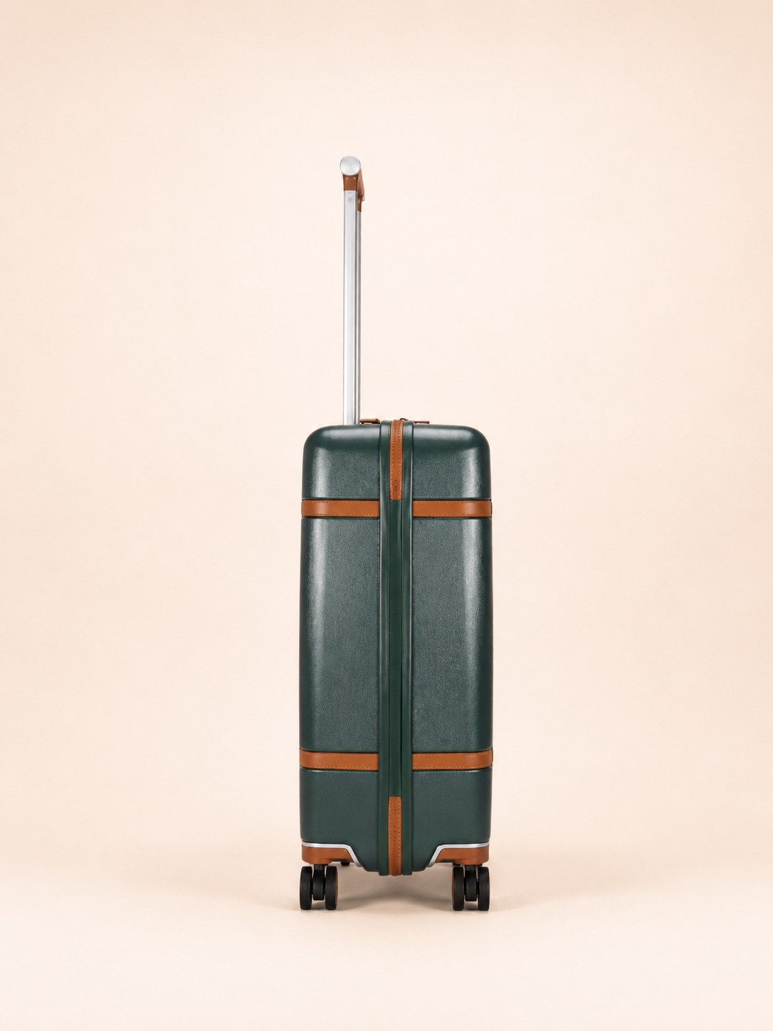 Highbury Elegance Forest Green TSA Hard-Shell 4-Wheel Spinner Luggage – 10 Year Warranty