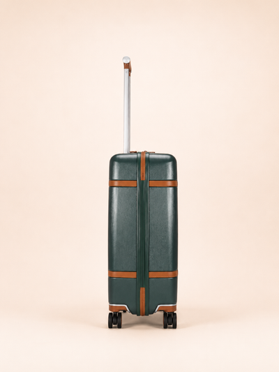 Highbury Elegance Forest Green TSA Hard-Shell 4-Wheel Spinner Luggage – 10 Year Warranty