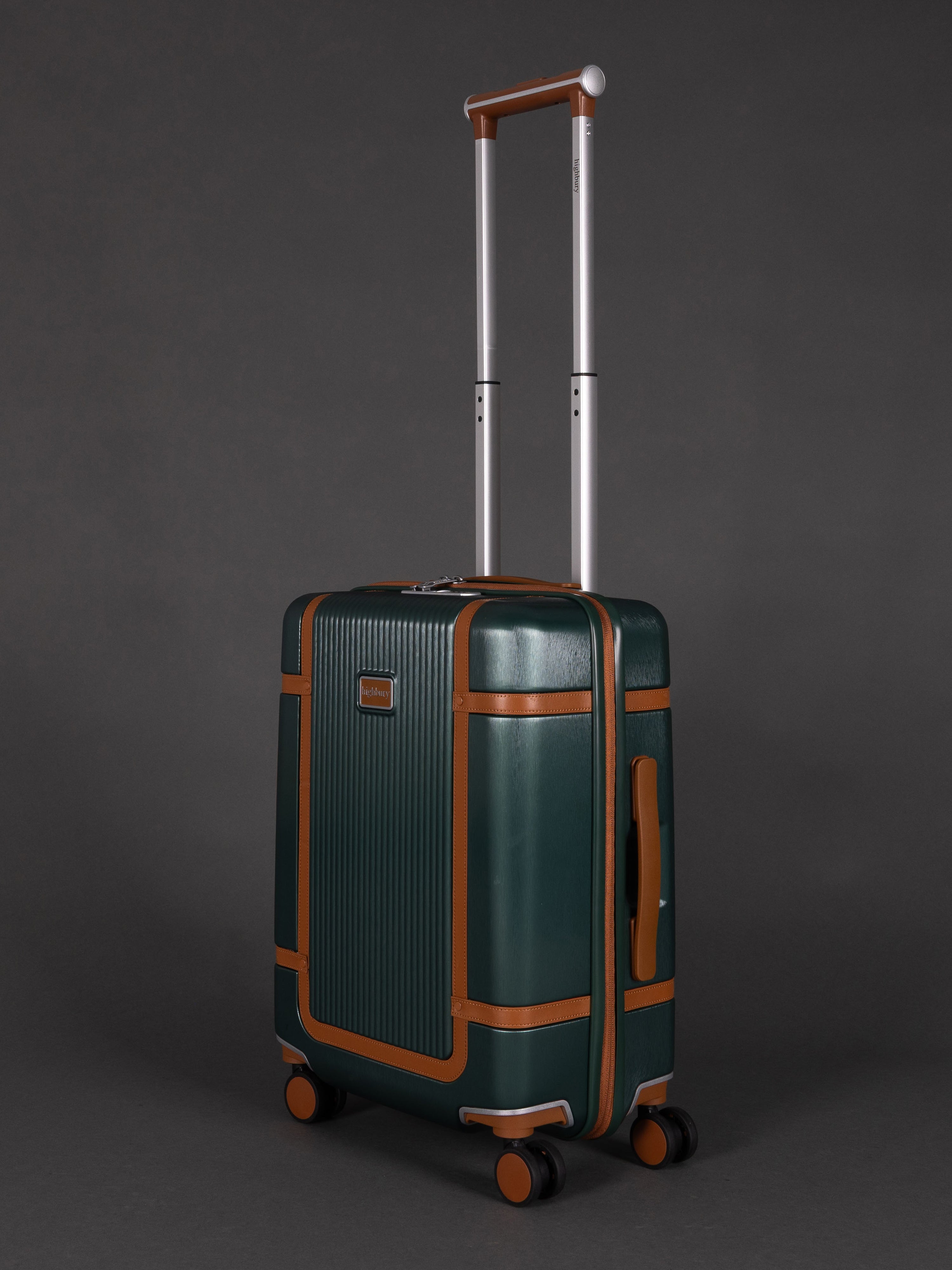 Highbury Elegance Forest Green TSA Hard-Shell 4-Wheel Spinner Luggage – 10 Year Warranty