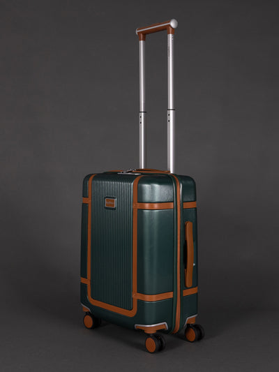 Highbury Elegance Forest Green TSA Hard-Shell 4-Wheel Spinner Luggage – 10 Year Warranty