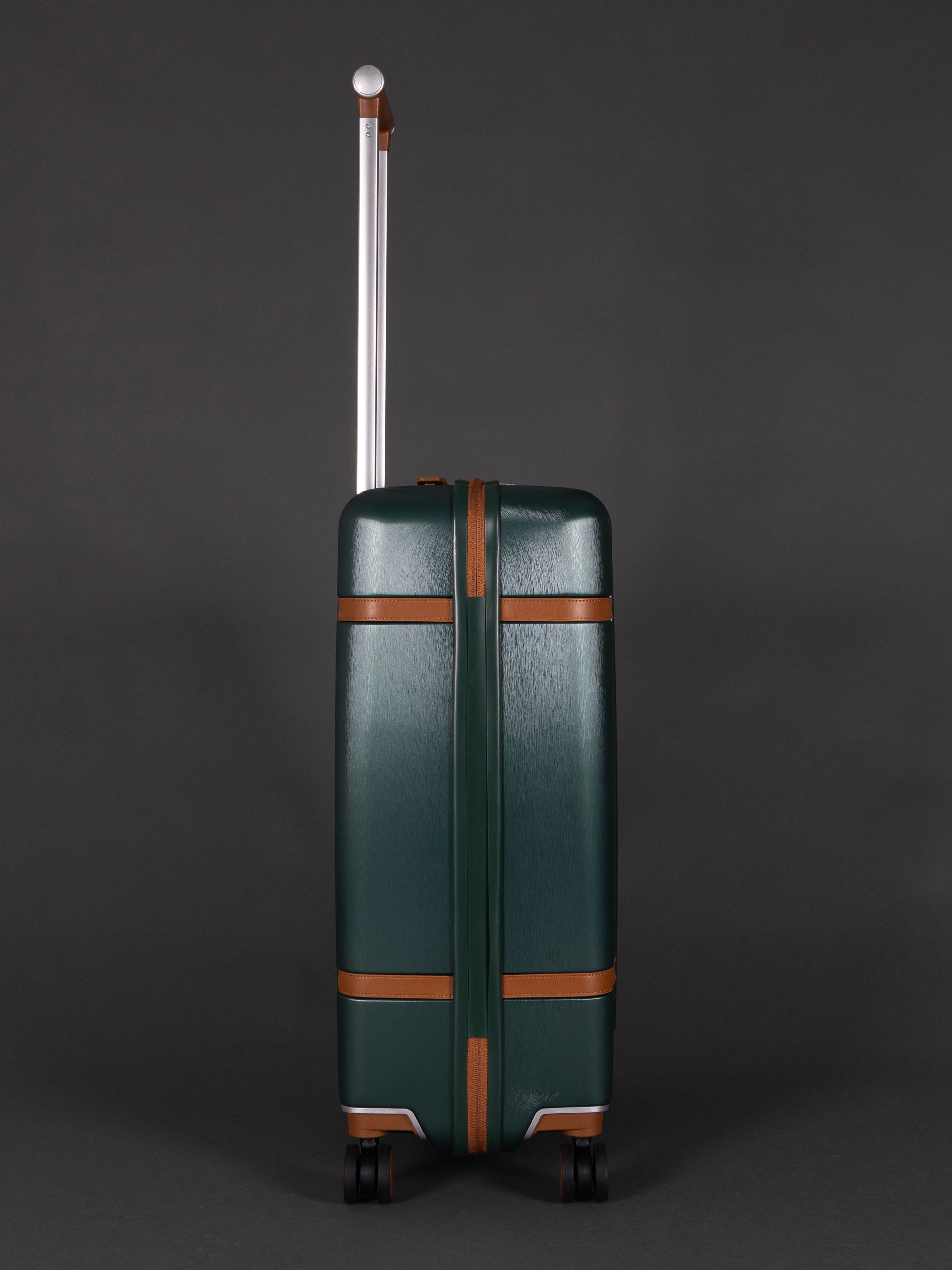 Highbury Elegance Forest Green TSA Hard-Shell 4-Wheel Spinner Luggage – 10 Year Warranty